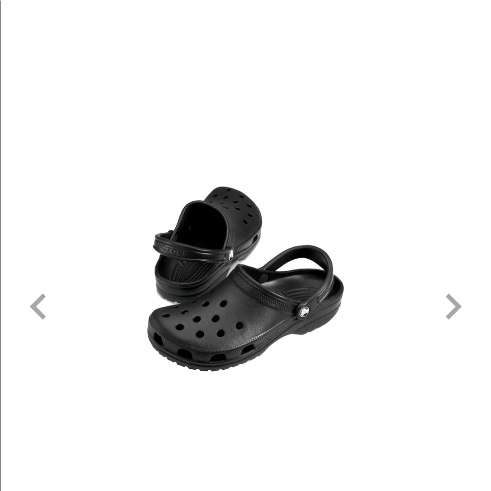 NWT Black Crocs